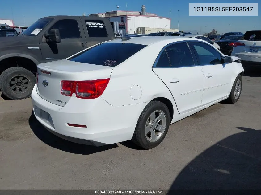 1G11B5SL5FF203547 2015 Chevrolet Malibu Ls