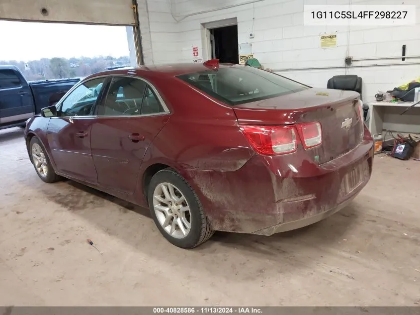 2015 Chevrolet Malibu 1Lt VIN: 1G11C5SL4FF298227 Lot: 40828586