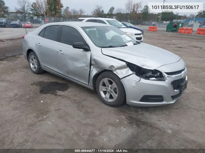 2015 Chevrolet Malibu Ls VIN: 1G11B5SL3FU150617 Lot: 40844477