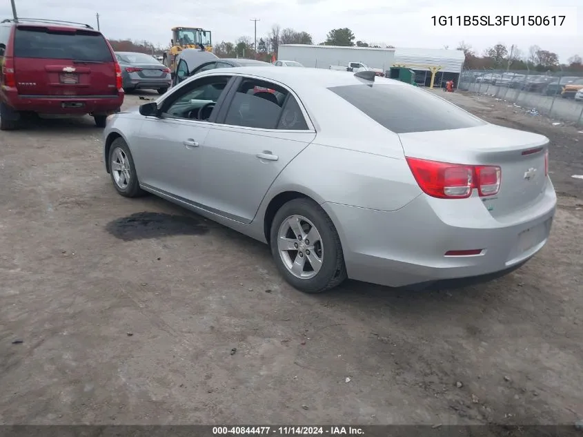 2015 Chevrolet Malibu Ls VIN: 1G11B5SL3FU150617 Lot: 40844477