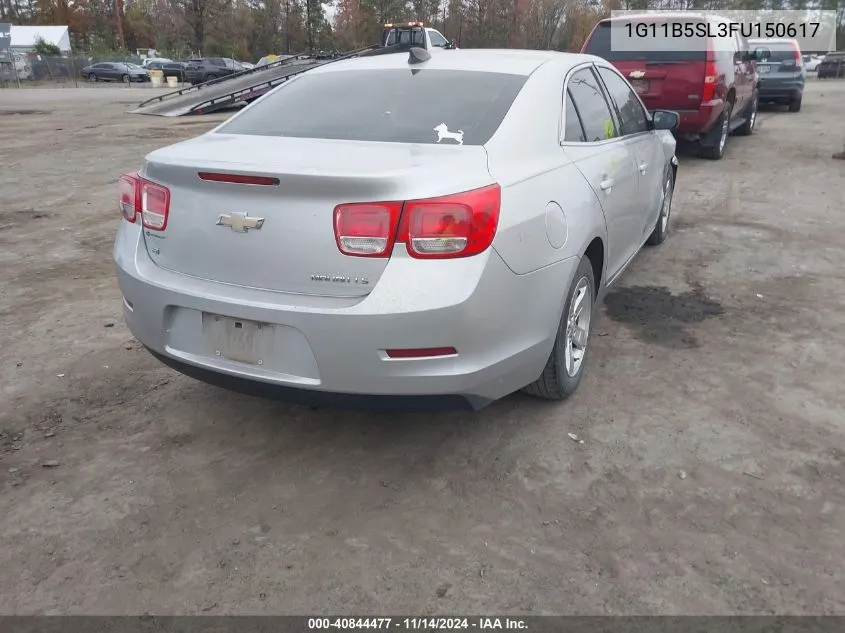 2015 Chevrolet Malibu Ls VIN: 1G11B5SL3FU150617 Lot: 40844477