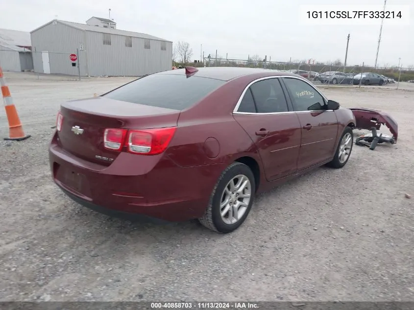 2015 Chevrolet Malibu 1Lt VIN: 1G11C5SL7FF333214 Lot: 40858703