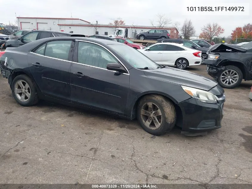 2015 Chevrolet Malibu Ls VIN: 1G11B5SL1FF149972 Lot: 40873328