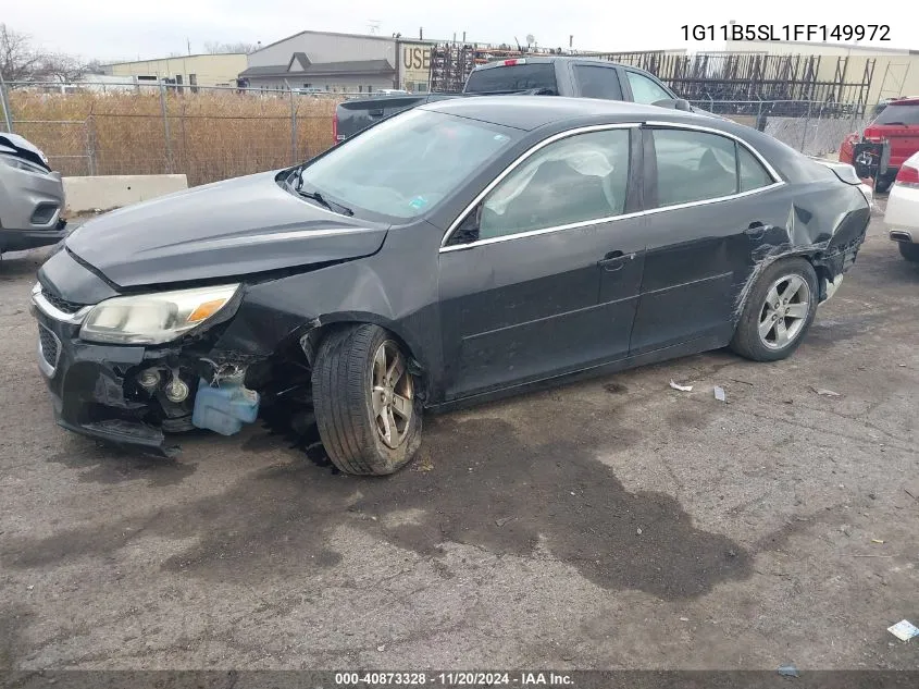 2015 Chevrolet Malibu Ls VIN: 1G11B5SL1FF149972 Lot: 40873328