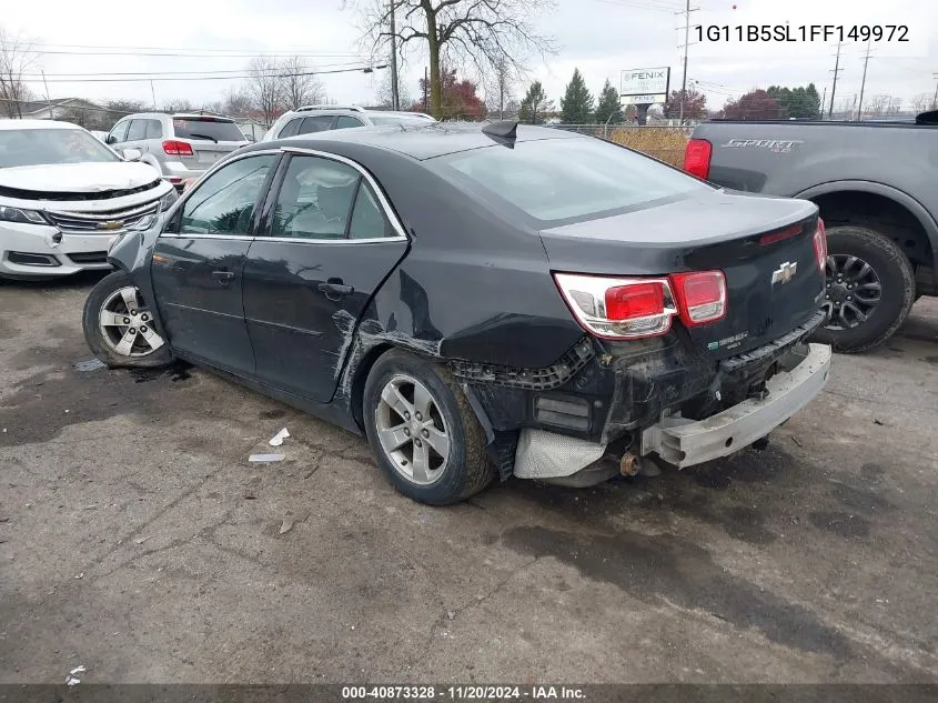 2015 Chevrolet Malibu Ls VIN: 1G11B5SL1FF149972 Lot: 40873328