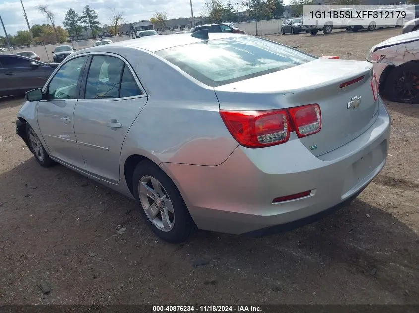 2015 Chevrolet Malibu Ls VIN: 1G11B5SLXFF312179 Lot: 40876234