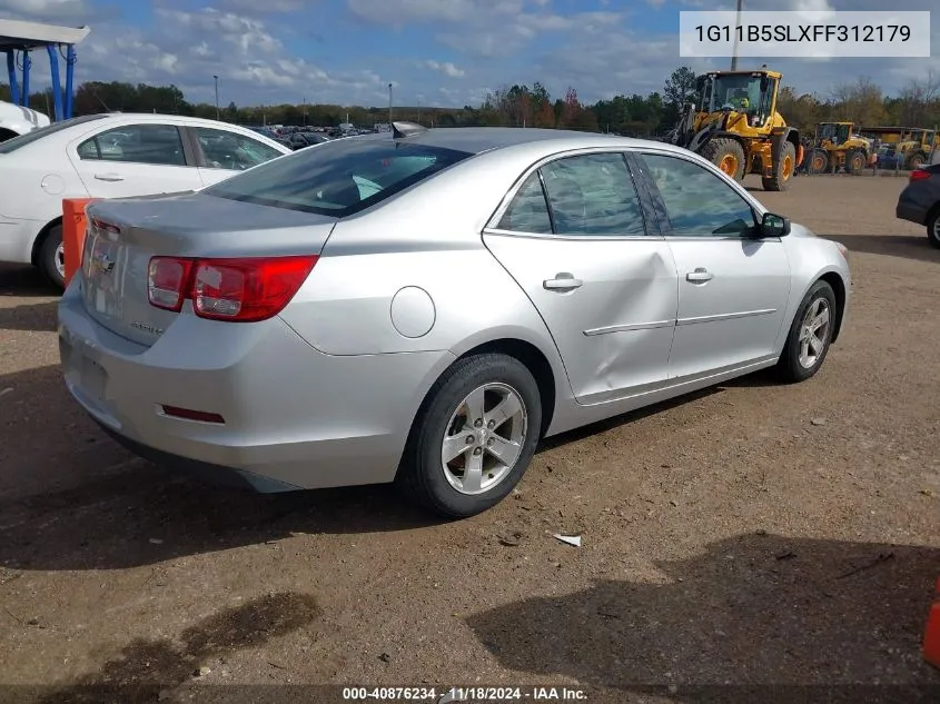 2015 Chevrolet Malibu Ls VIN: 1G11B5SLXFF312179 Lot: 40876234