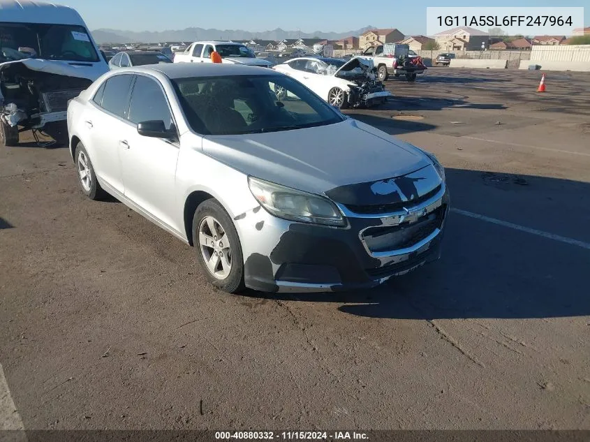 2015 Chevrolet Malibu 1Fl VIN: 1G11A5SL6FF247964 Lot: 40880332