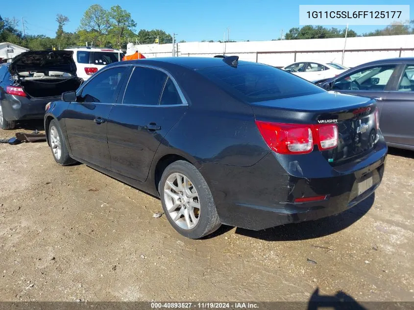 2015 Chevrolet Malibu 1Lt VIN: 1G11C5SL6FF125177 Lot: 40893527