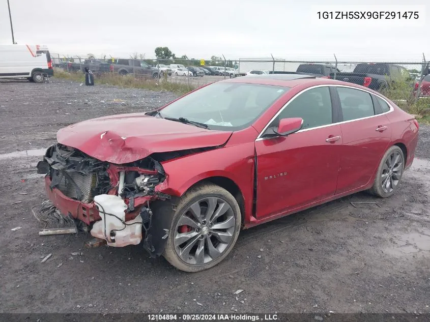 2016 Chevrolet Malibu VIN: 1G1ZH5SX9GF291475 Lot: 12104894