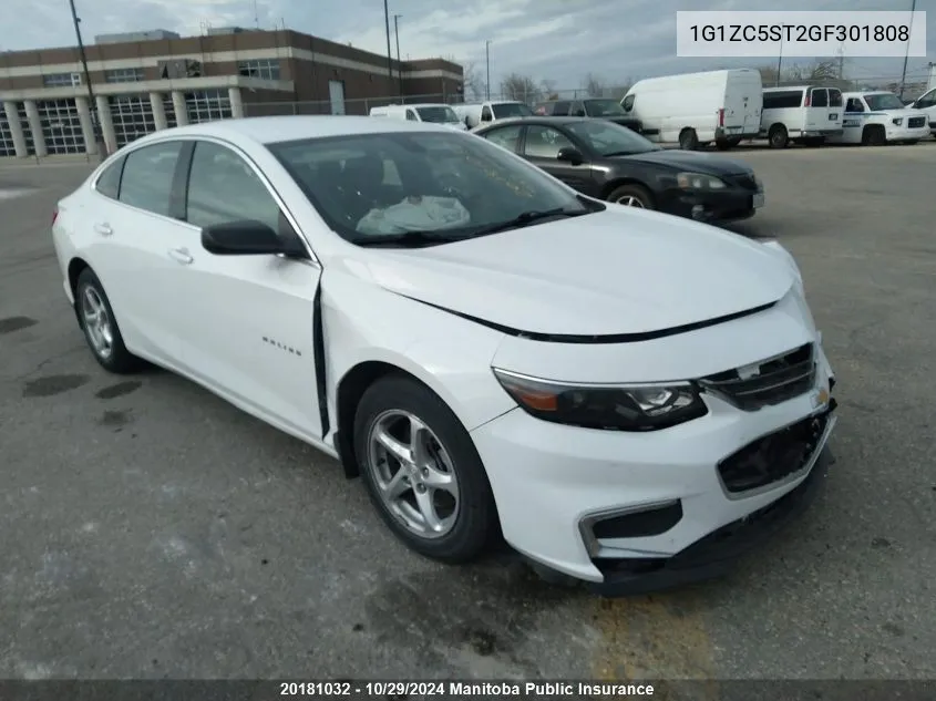 2016 Chevrolet Malibu Ls VIN: 1G1ZC5ST2GF301808 Lot: 20181032