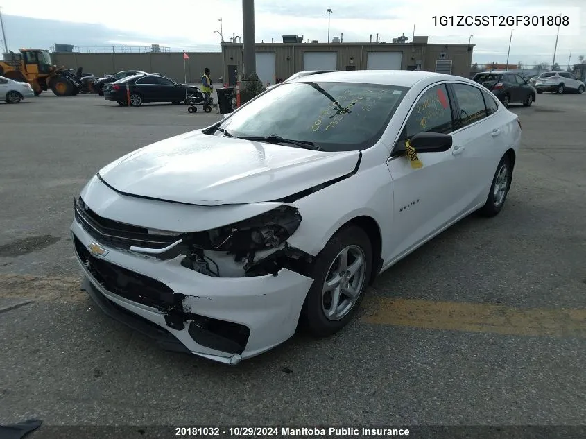 2016 Chevrolet Malibu Ls VIN: 1G1ZC5ST2GF301808 Lot: 20181032