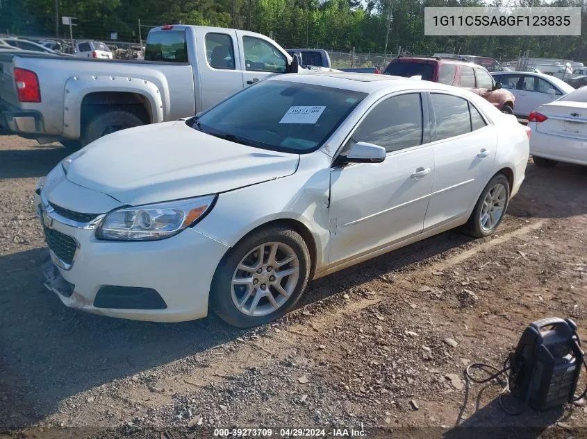 1G11C5SA8GF123835 2016 Chevrolet Malibu Limited Lt