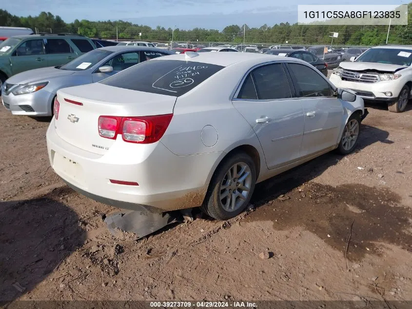 1G11C5SA8GF123835 2016 Chevrolet Malibu Limited Lt