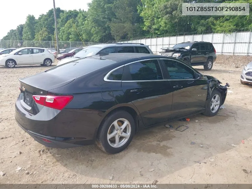 2016 Chevrolet Malibu Ls VIN: 1G1ZB5ST3GF290854 Lot: 39288633