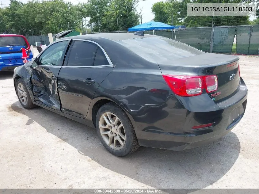 2016 Chevrolet Malibu Limited Lt VIN: 1G11C5SA1GU110503 Lot: 39442508