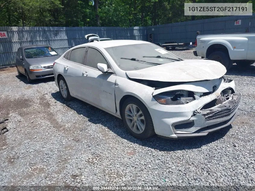 2016 Chevrolet Malibu 1Lt VIN: 1G1ZE5ST2GF217191 Lot: 39449274