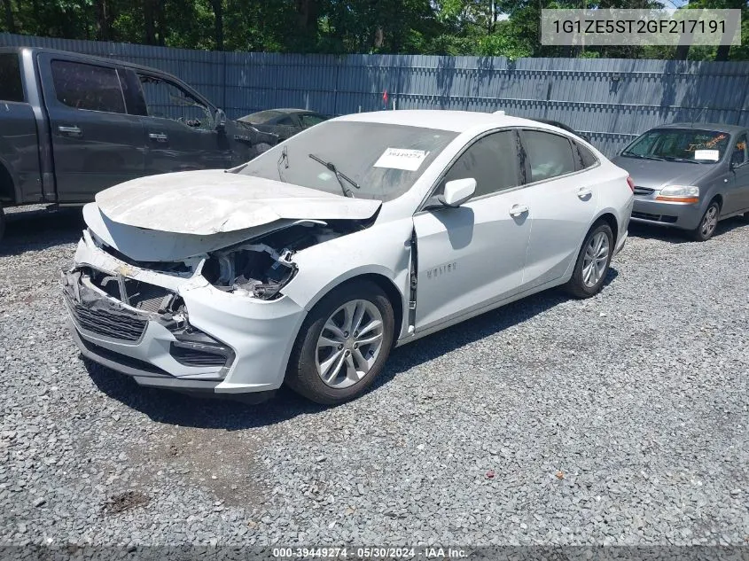 2016 Chevrolet Malibu 1Lt VIN: 1G1ZE5ST2GF217191 Lot: 39449274