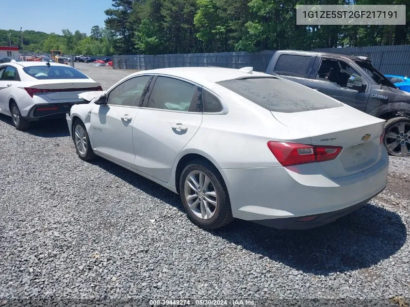 2016 Chevrolet Malibu 1Lt VIN: 1G1ZE5ST2GF217191 Lot: 39449274