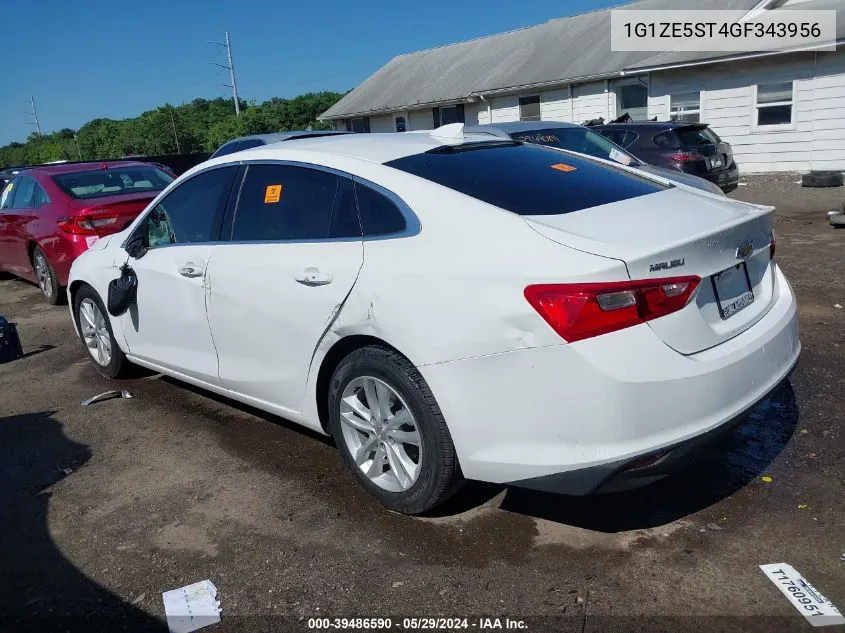 2016 Chevrolet Malibu 1Lt VIN: 1G1ZE5ST4GF343956 Lot: 39486590