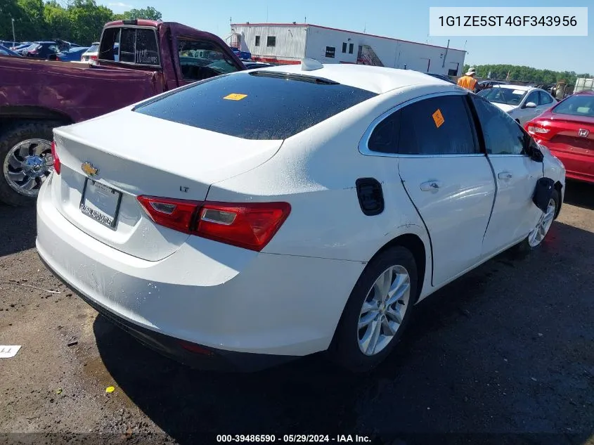 2016 Chevrolet Malibu 1Lt VIN: 1G1ZE5ST4GF343956 Lot: 39486590