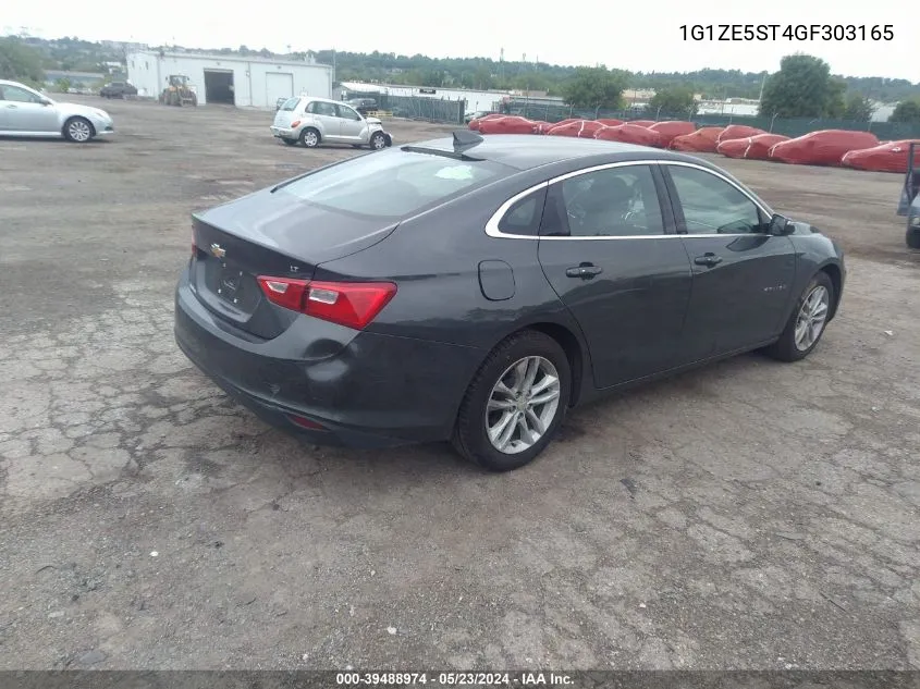 2016 Chevrolet Malibu 1Lt VIN: 1G1ZE5ST4GF303165 Lot: 39488974