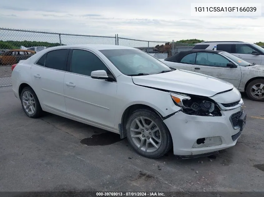 2016 Chevrolet Malibu Limited Lt VIN: 1G11C5SA1GF166039 Lot: 39769013