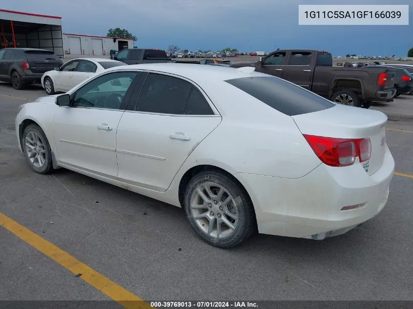 2016 Chevrolet Malibu Limited Lt VIN: 1G11C5SA1GF166039 Lot: 39769013