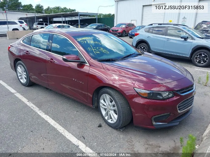 2016 Chevrolet Malibu Hybrid VIN: 1G1ZJ5SU2GF315853 Lot: 39796207