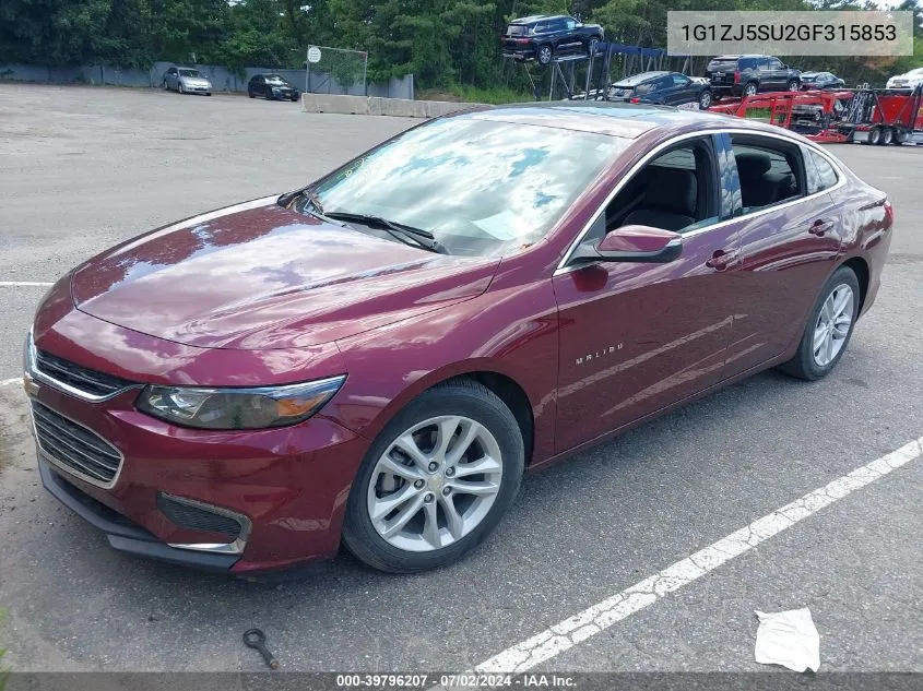 2016 Chevrolet Malibu Hybrid VIN: 1G1ZJ5SU2GF315853 Lot: 39796207