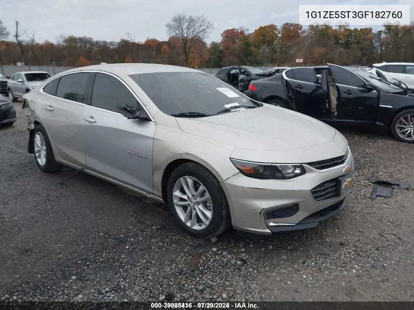 2016 Chevrolet Malibu 1Lt VIN: 1G1ZE5ST3GF182760 Lot: 39985416