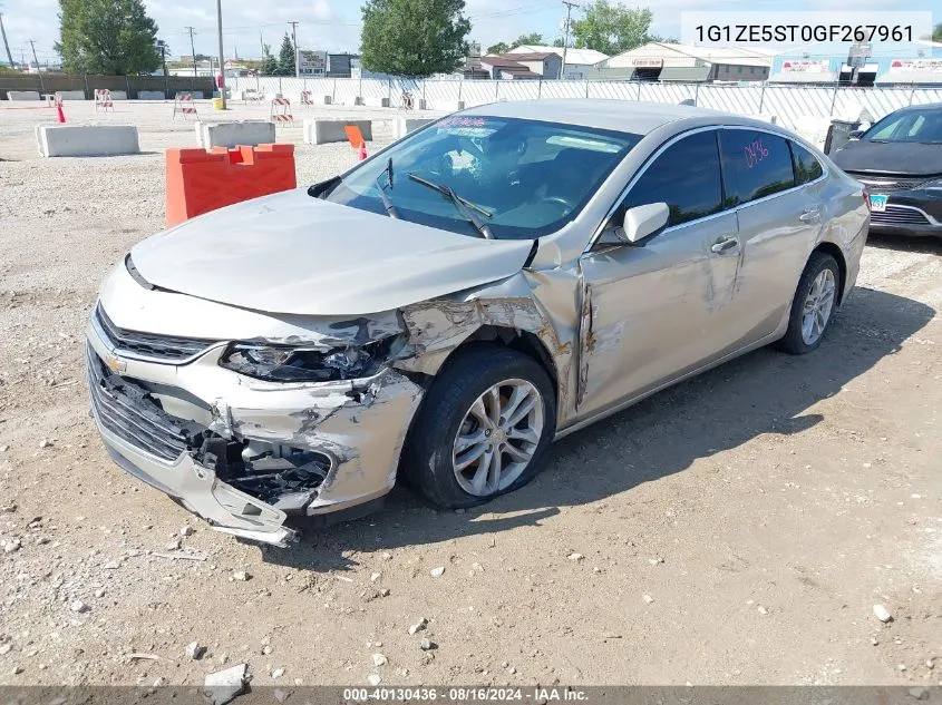 2016 Chevrolet Malibu 1Lt VIN: 1G1ZE5ST0GF267961 Lot: 40320943