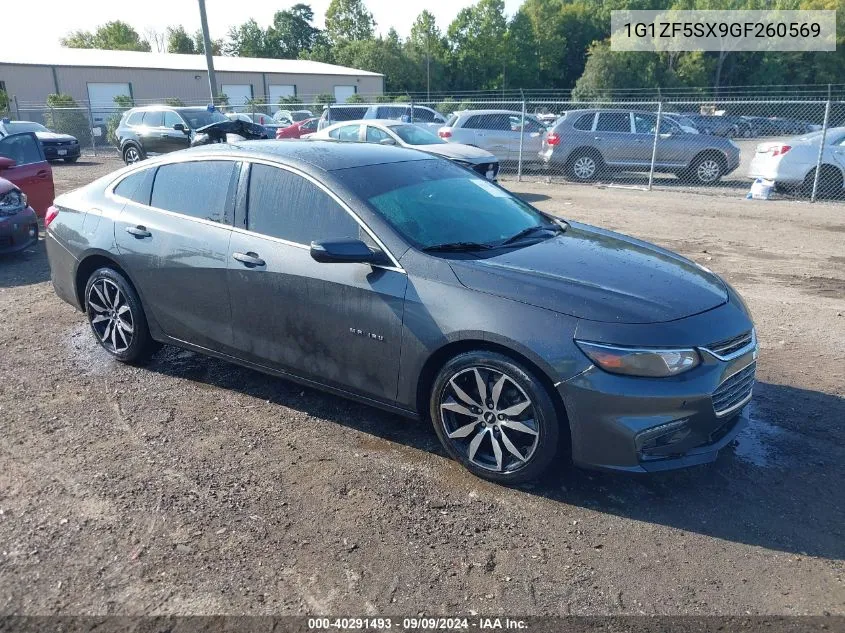 1G1ZF5SX9GF260569 2016 Chevrolet Malibu 2Lt