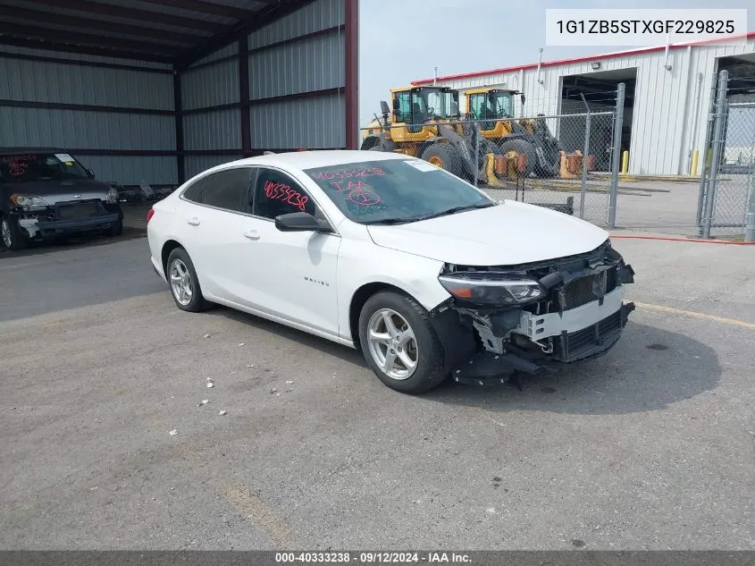 2016 Chevrolet Malibu Ls VIN: 1G1ZB5STXGF229825 Lot: 40333238