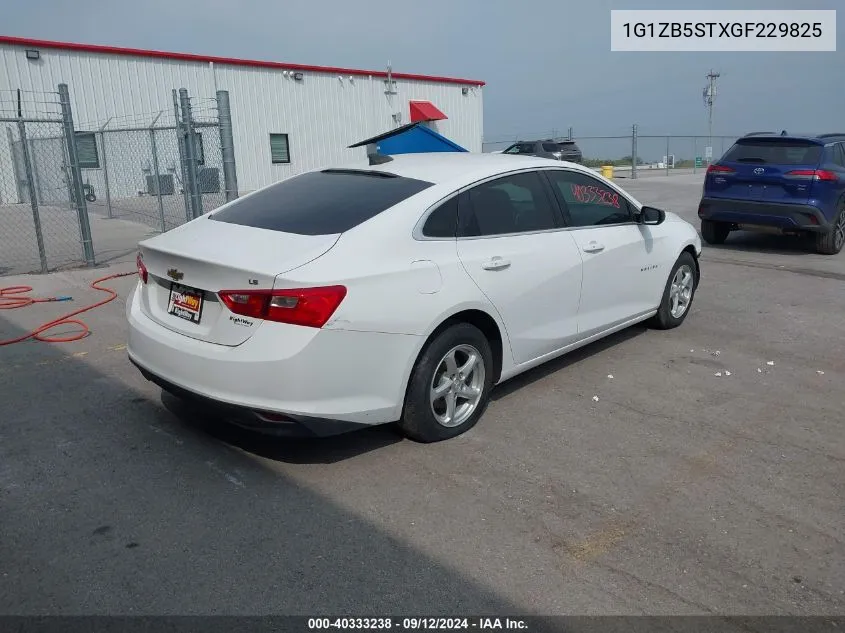 1G1ZB5STXGF229825 2016 Chevrolet Malibu Ls