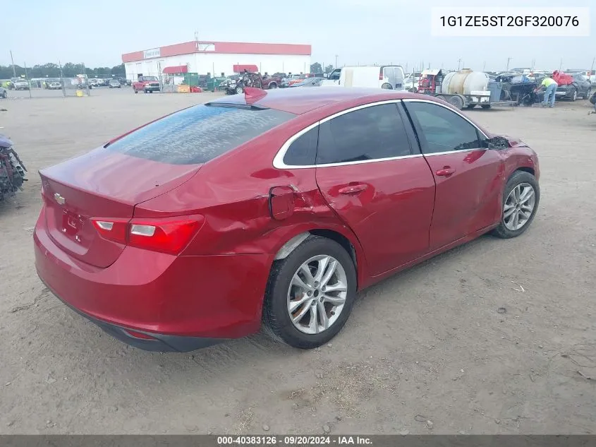 2016 Chevrolet Malibu 1Lt VIN: 1G1ZE5ST2GF320076 Lot: 40383126