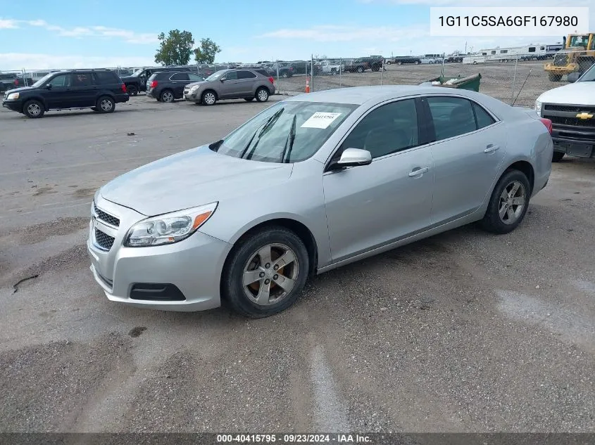 1G11C5SA6GF167980 2016 Chevrolet Malibu Limited Lt