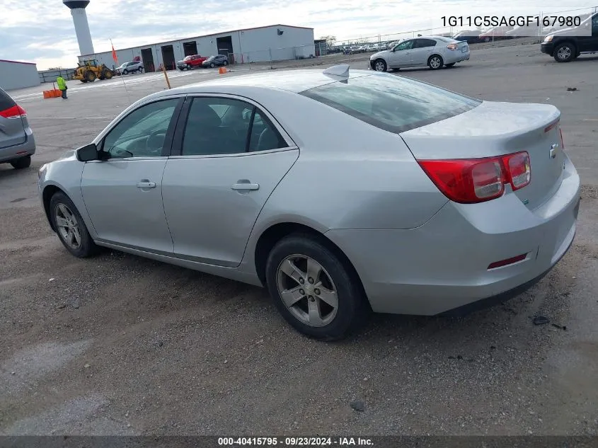 1G11C5SA6GF167980 2016 Chevrolet Malibu Limited Lt