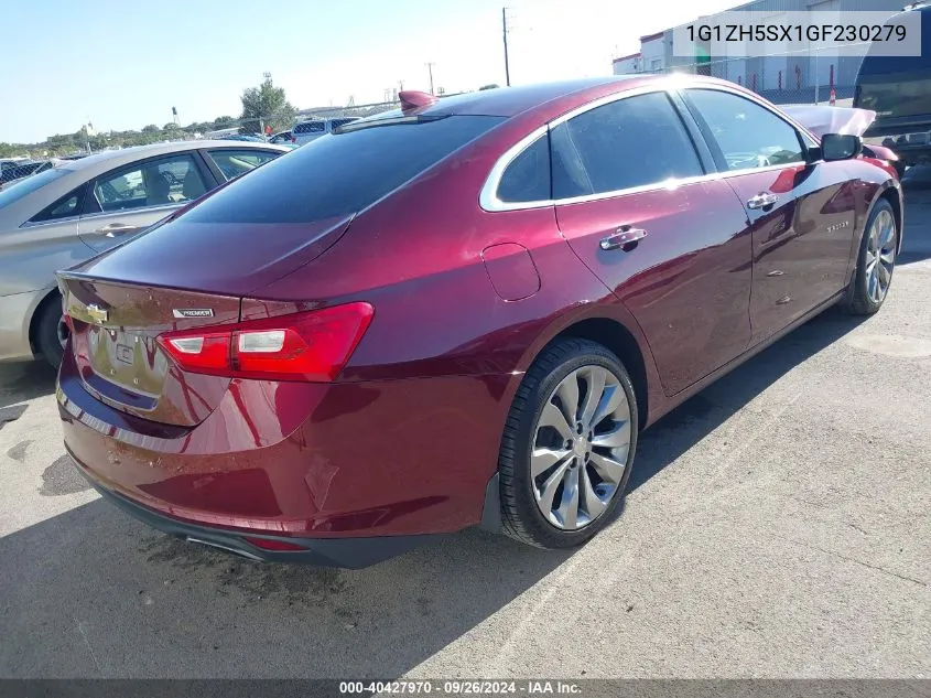 2016 Chevrolet Malibu Premier VIN: 1G1ZH5SX1GF230279 Lot: 40427970