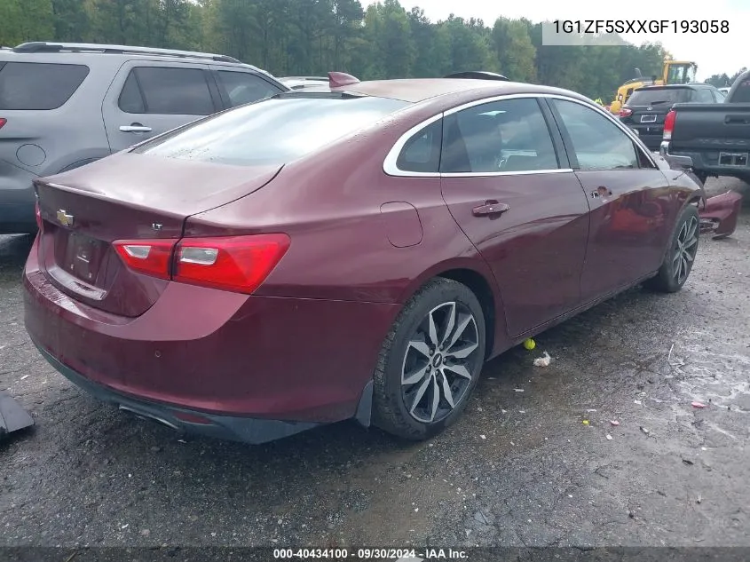 2016 Chevrolet Malibu 2Lt VIN: 1G1ZF5SXXGF193058 Lot: 40434100