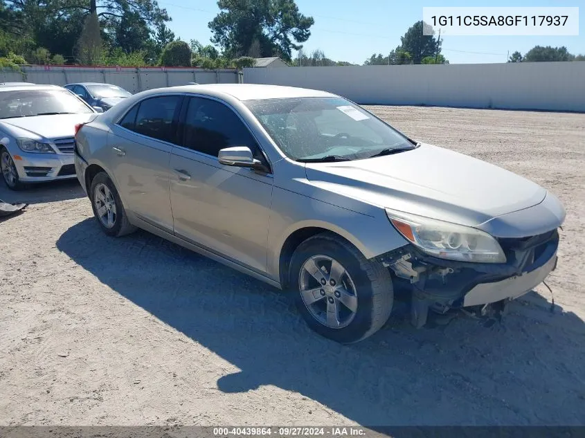 1G11C5SA8GF117937 2016 Chevrolet Malibu Limited Lt