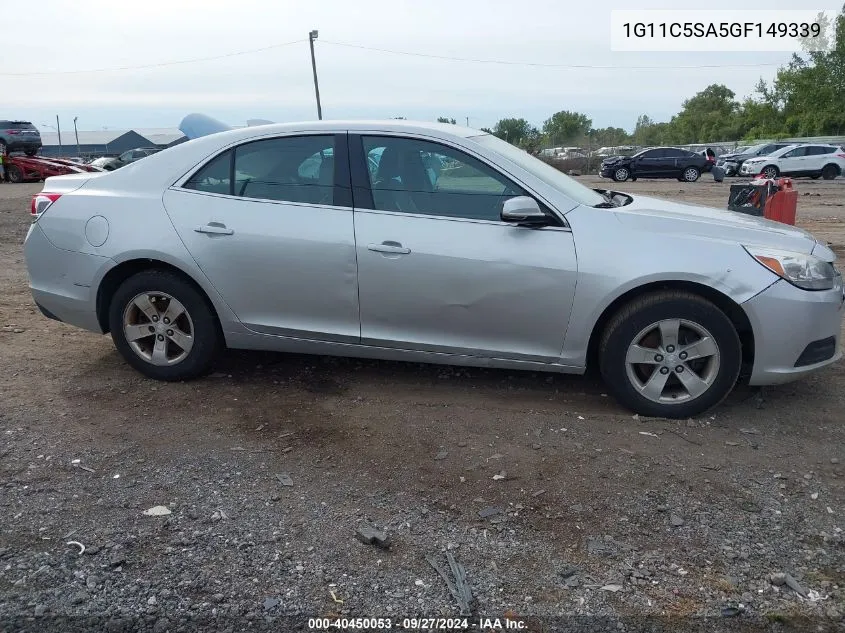 1G11C5SA5GF149339 2016 Chevrolet Malibu Limited Lt