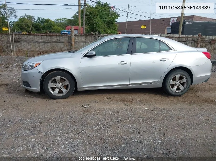 1G11C5SA5GF149339 2016 Chevrolet Malibu Limited Lt