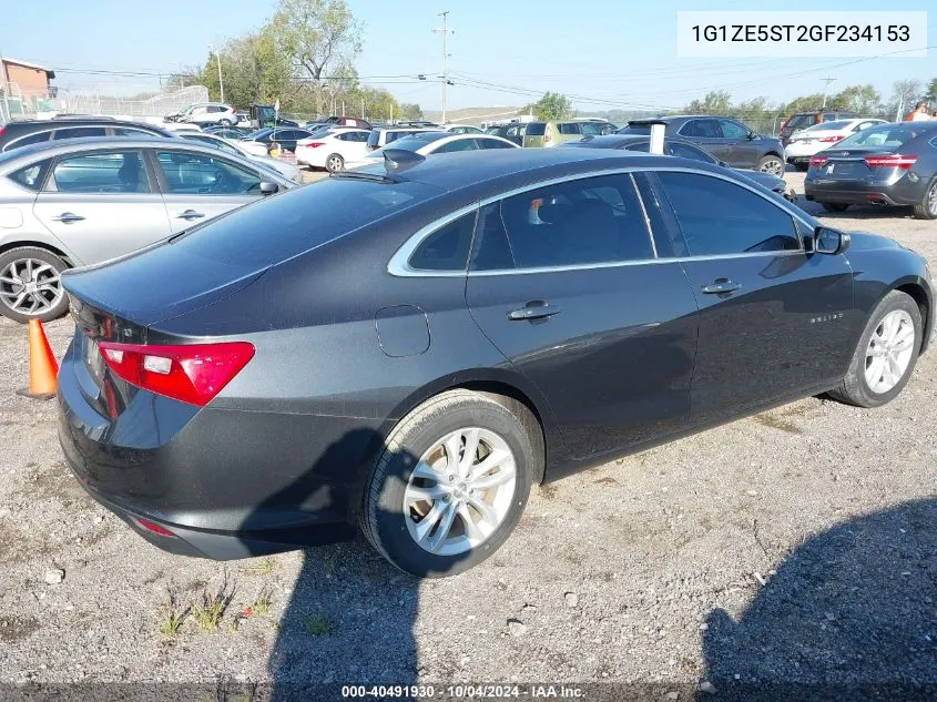 1G1ZE5ST2GF234153 2016 Chevrolet Malibu 1Lt