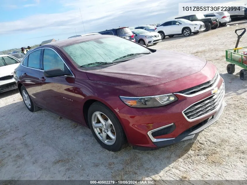 2016 Chevrolet Malibu Ls VIN: 1G1ZB5ST3GF223994 Lot: 40502279