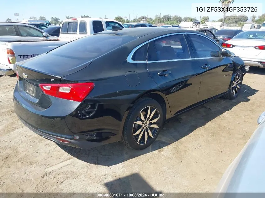 1G1ZF5SX4GF353726 2016 Chevrolet Malibu 2Lt