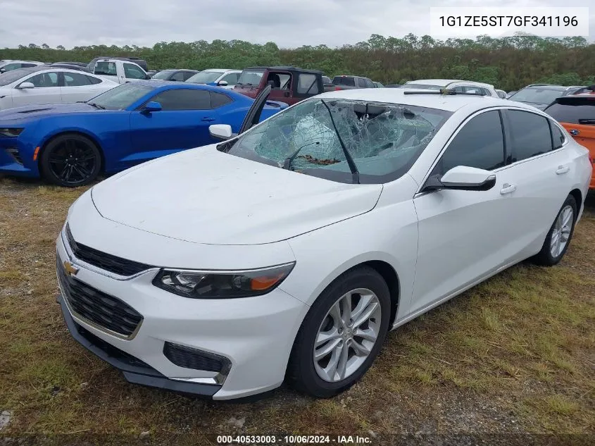 2016 Chevrolet Malibu Lt VIN: 1G1ZE5ST7GF341196 Lot: 40533003