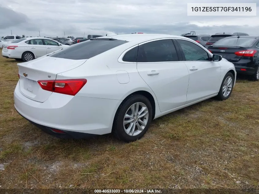 2016 Chevrolet Malibu Lt VIN: 1G1ZE5ST7GF341196 Lot: 40533003