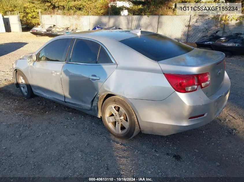 2016 Chevrolet Malibu Limited Lt VIN: 1G11C5SAXGF155234 Lot: 40613110