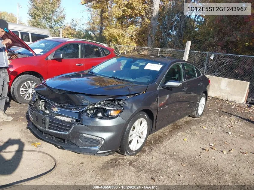 2016 Chevrolet Malibu 1Lt VIN: 1G1ZE5ST2GF243967 Lot: 40650393